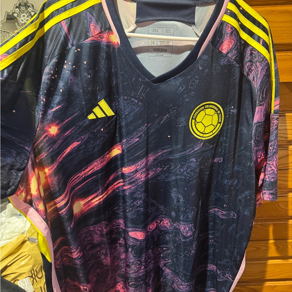 Adidas Colombia Soccer Jersey Galaxy 3XL